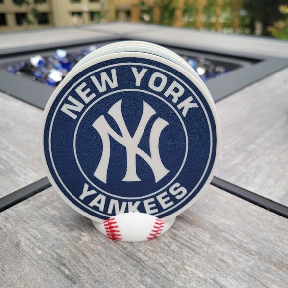 New York Yankees Coaster Set - 3D Printed - (Set of 4) - Picture 1 of 4